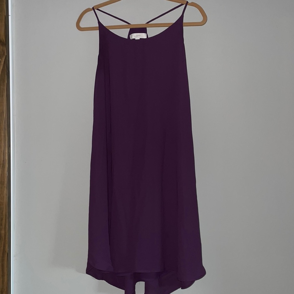 LOFT dress with spaghetti straps and racer back
